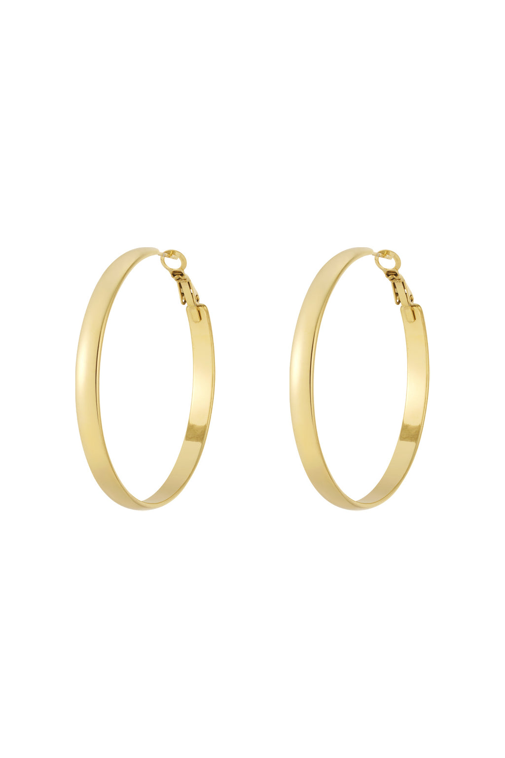 Stylish Stainless Steel Hoop Earrings - All Fit, Simple & Casual