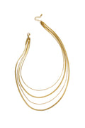 Layered herringbone necklaces